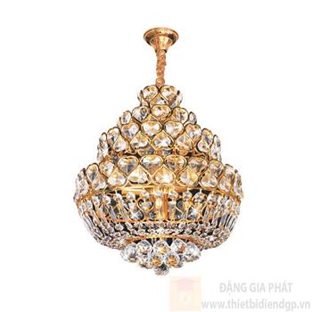 Đèn chùm pha lê cao cấp Ø450*H550+400, E14*11 lamp, 19 crystals NC 9093